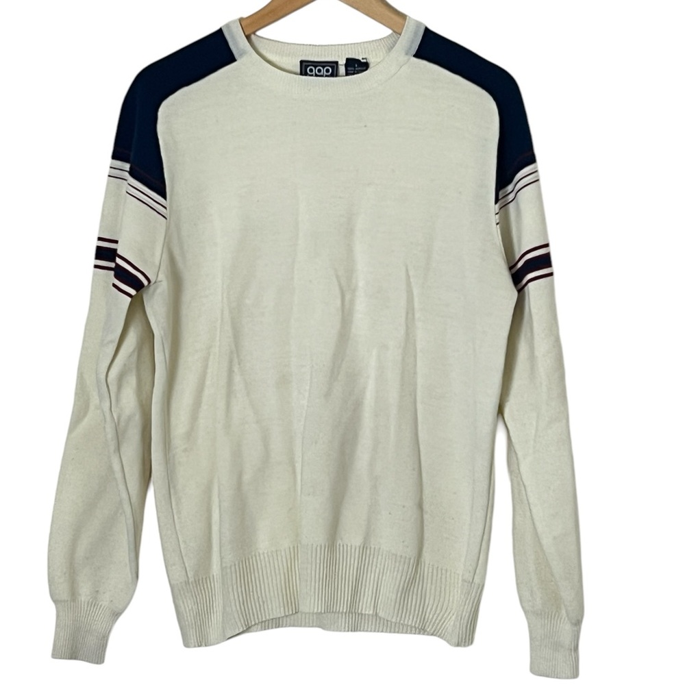 Gap | 1970’s tag vintage acrylic crewneck pullover sweater size large